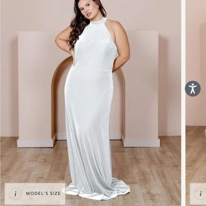 Revelry Tori Velvet Dress
Color: White Pearl - 601, Size: 8